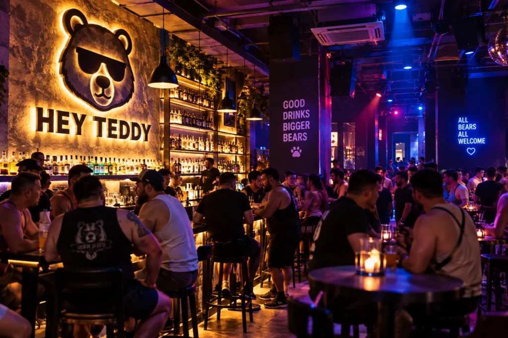 Hey Teddy Makati 포블라시온 바 내부 분위기